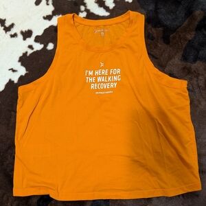 Orangetheory Walking Recovery Cropped Muscle Tank